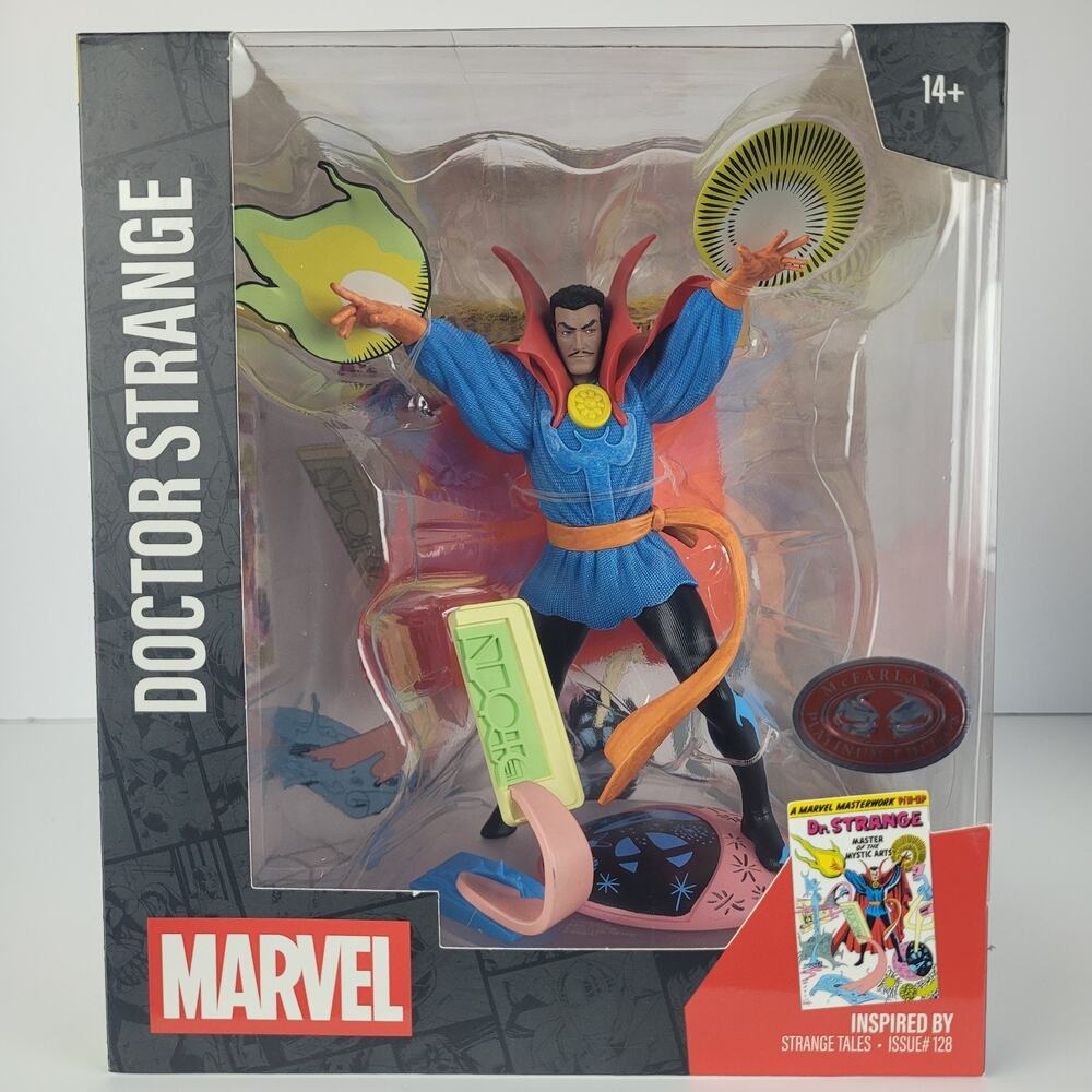 McFarlane Toys Doctor Strange 1:10 Scale Action Figure Red Platinum Edition